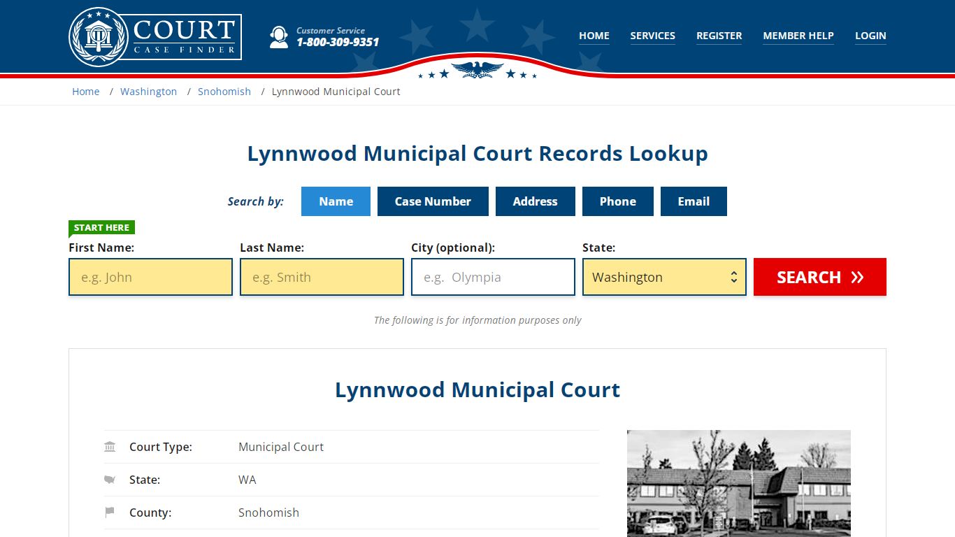 Lynnwood Municipal Court Records Lookup - CourtCaseFinder.com